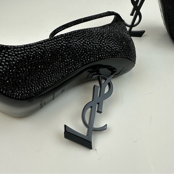 YSL Saint Laurent
Women's Opyum Crystal Embellished Logo High Heel Sandals - Picture 13 of 17